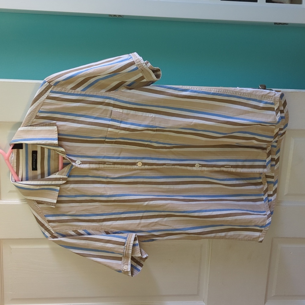 Kenneth Cole Men's Short Sleeve Button